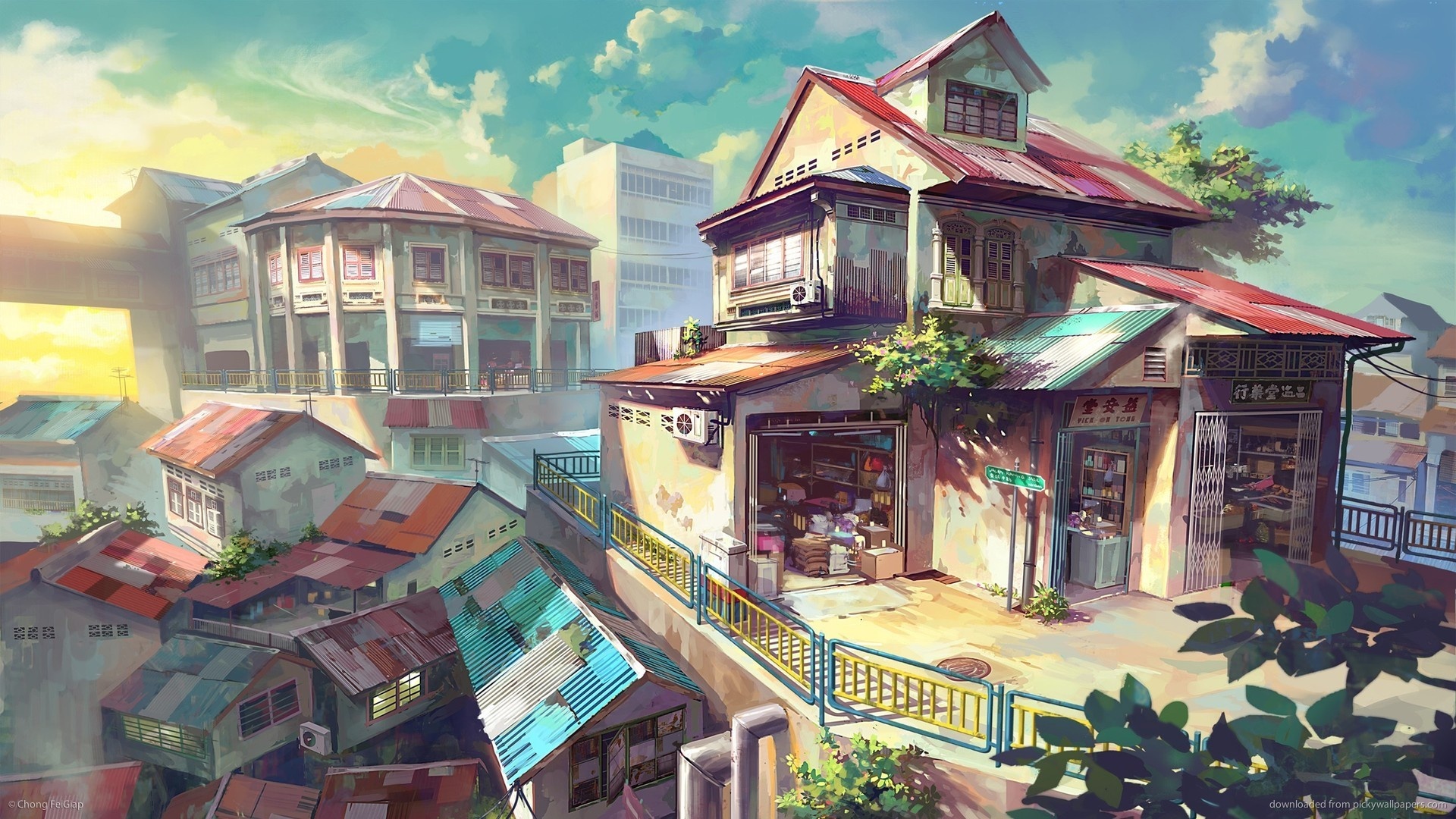 动漫插画壁纸1920x1080,4k无损电脑壁纸动漫 尺寸:1920x1080 体积: 上传时间: 壁纸标签: 动漫 唯美 插画 动