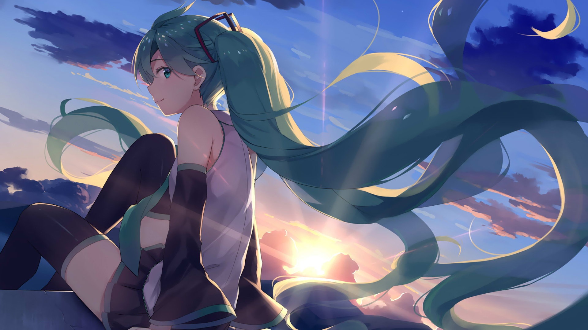 尺寸:1920x1080 体积: 上传时间: 壁纸标签: vocaloid 初音未来 女孩