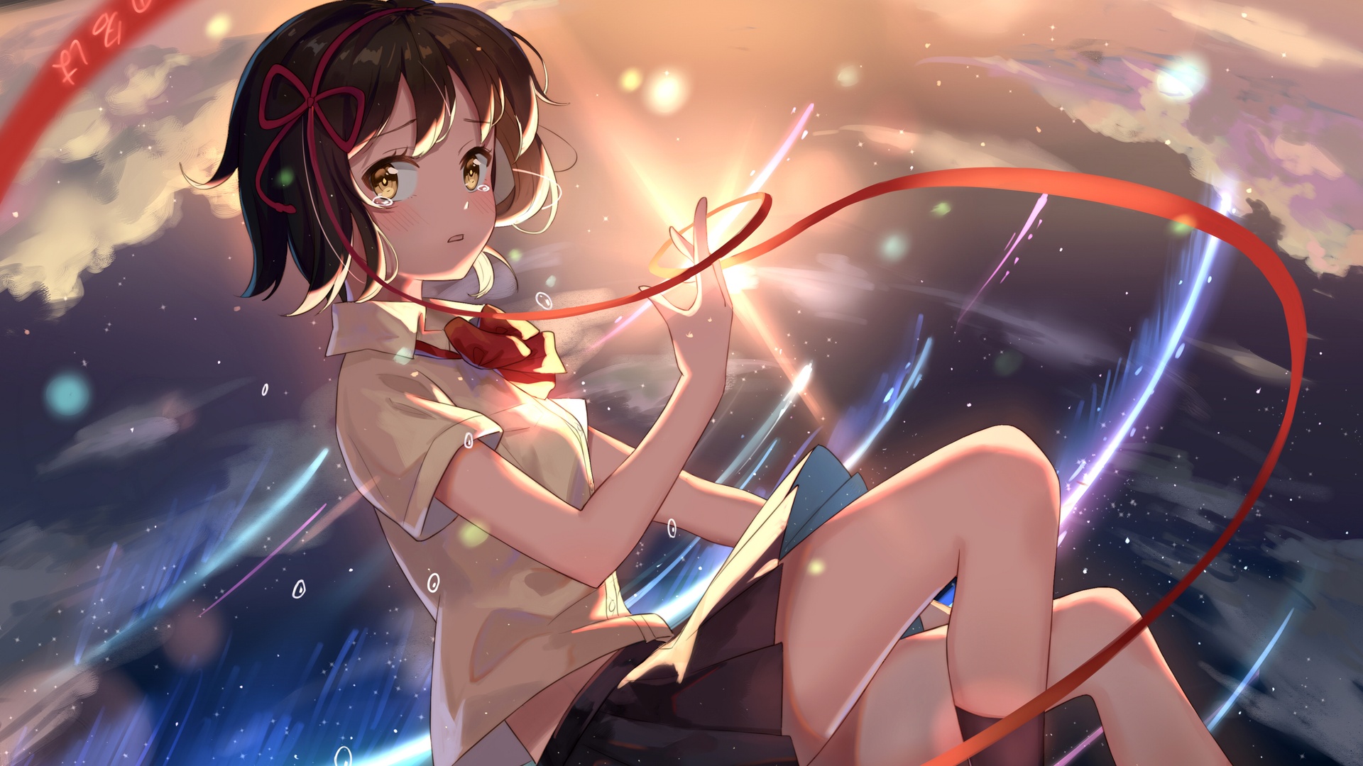 你的名字宫水三叶高清壁纸壁纸你的名字壁纸图片 桌面壁纸图片 壁纸下载 元气壁纸